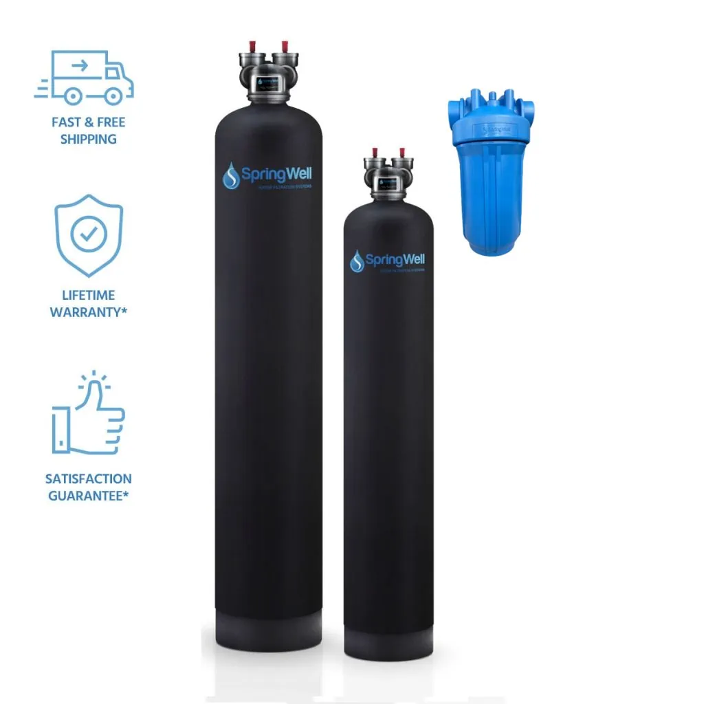 water filter and water softener combo