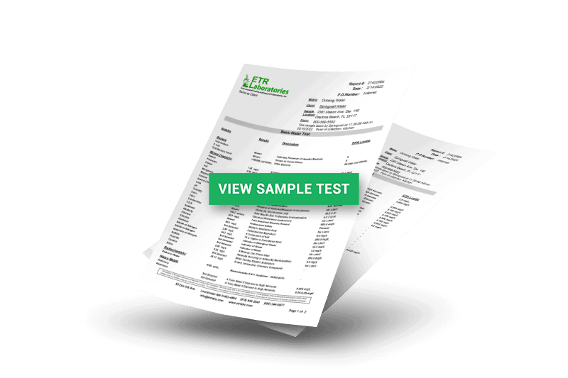 Well water test kit by National Labs