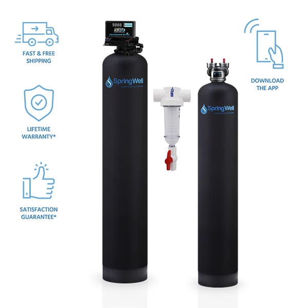 Well Water Filter and Salt Free Water Softener