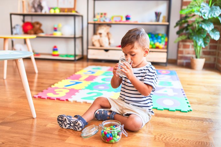 Help kids stay hydrated sew up a bright and bold water bottle