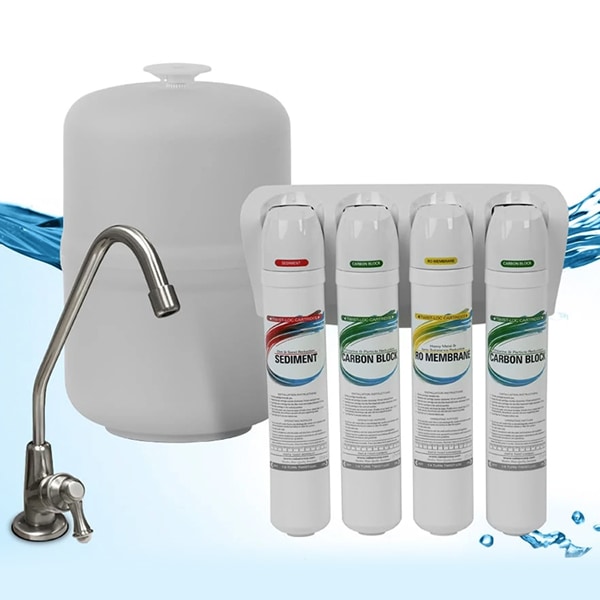 reverse osmosis water filter system - brushed nickel