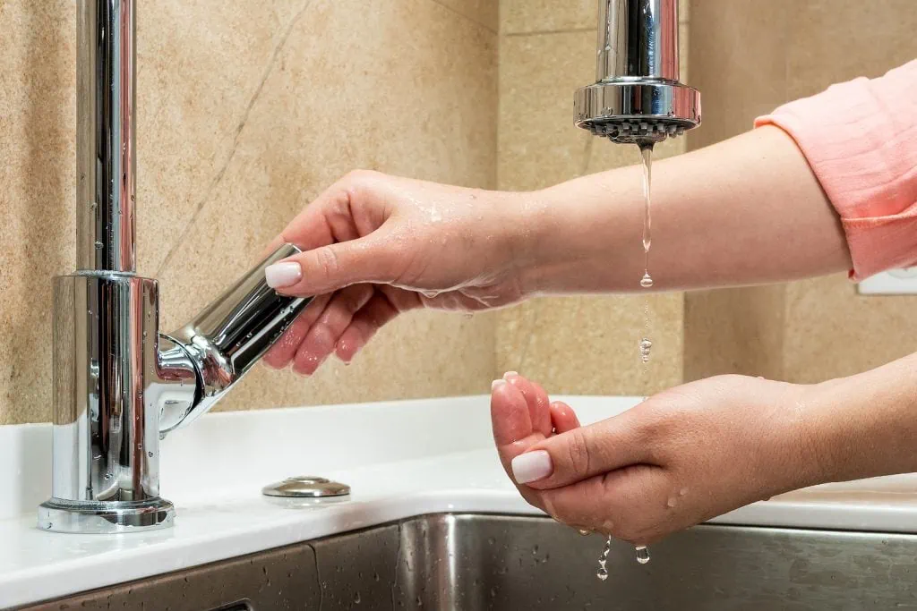 Low water pressure dripping from faucet.