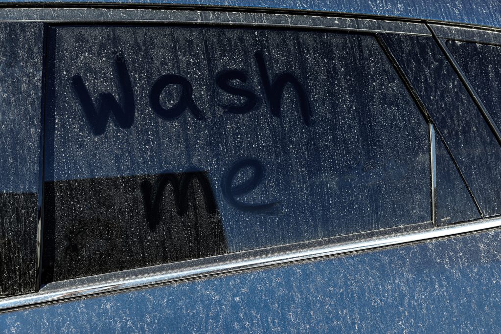 was me dirty car window
