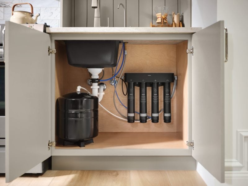 Moen reverse osmosis under sink view