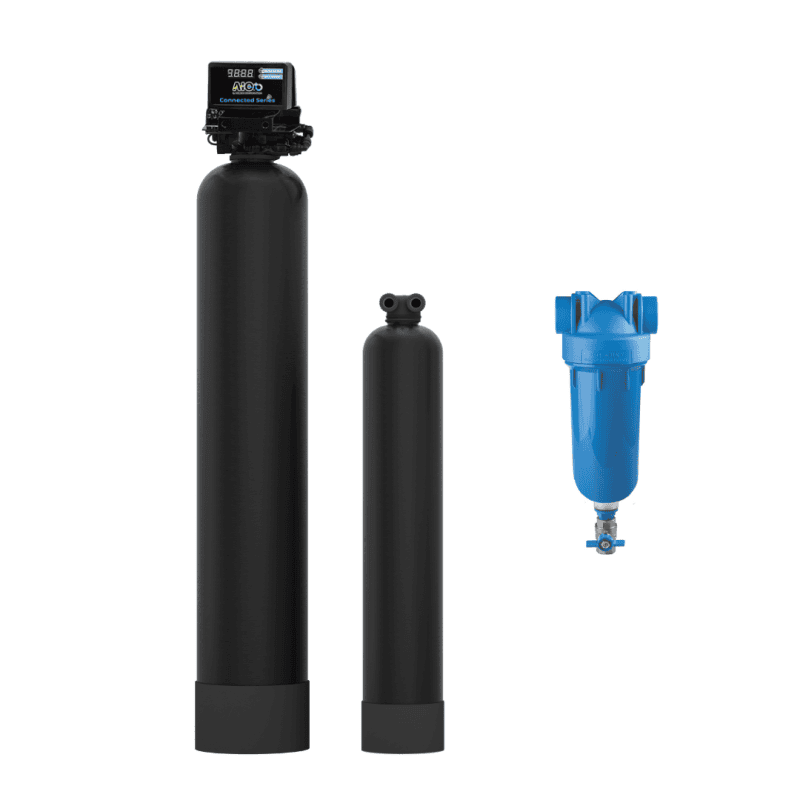 whole home well system with spin down filter
